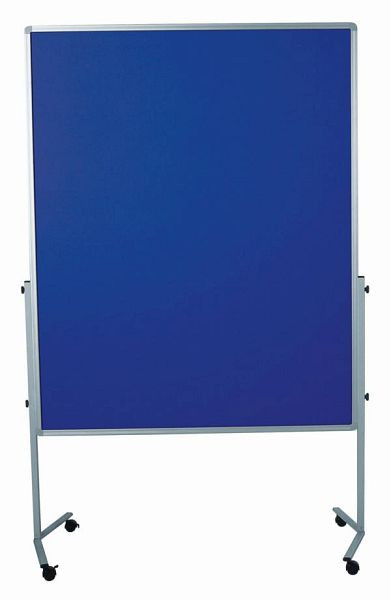 Tableau de présentation Legamaster PREMIUM mobile, 120 x 150 cm, recouvert de feutre, bleu marine, 7-204400