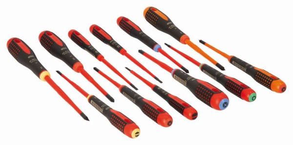 Jeu de tournevis Bahco Ergo™, isolés, 12 pièces, BE-9878SL
