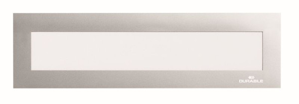 DURABLE DURAFRAME® Cadre d'information magnétique supérieur A4 portrait/A5 paysage, argent, paquet de 5, 498623