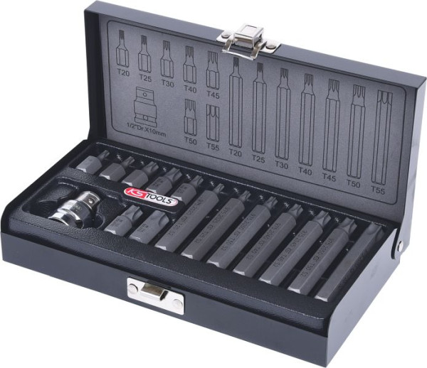 Jeu d'embouts KS Tools 10 mm, 15 pièces, Torx, 911.5020