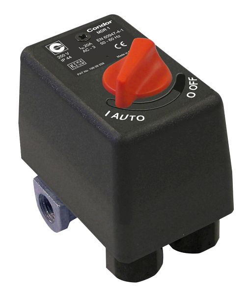 Pressostat Condor-Werke CONDOR, MDR 1/11 bar, 230 volts, avec soupape de surpression AEV 1 S, 11919