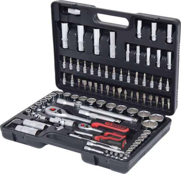 KS Tools Jeu de clés à douilles 1/4"+1/2", 94 pièces, 911.0694
