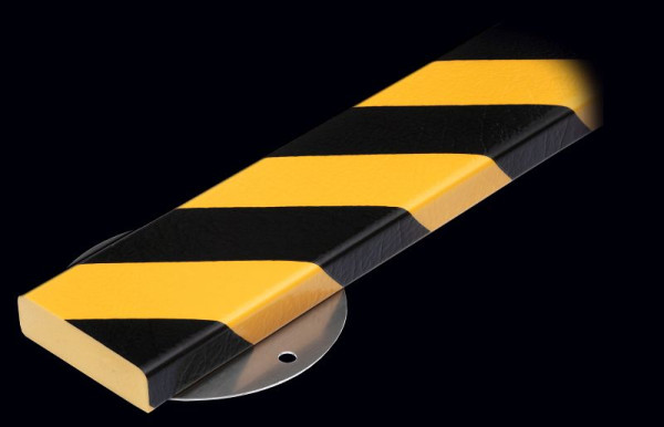 Kit de protection murale Knuffi, type S, jaune/noir, 0,5 mètre, avec 4 vis, WPS-15818