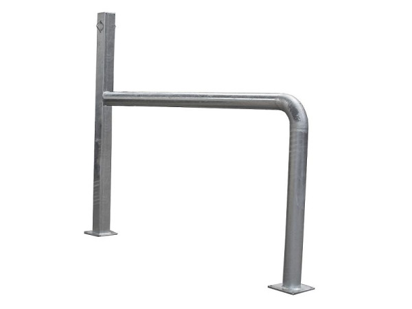 Poteau Growi avec support, galvanisé à chaud, 170/110 hauteur x 150 largeur cm, 10059830