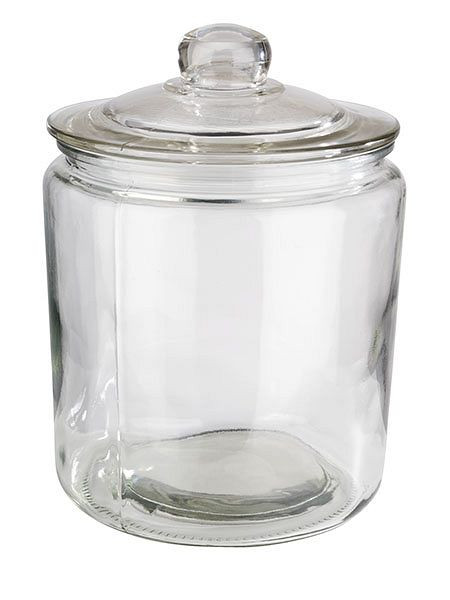 Pot de conservation APS -CLASSIC-, Ø 18 cm, hauteur : 26 cm, verre, polyéthylène, 4 litres, avec couvercle en verre, 82252