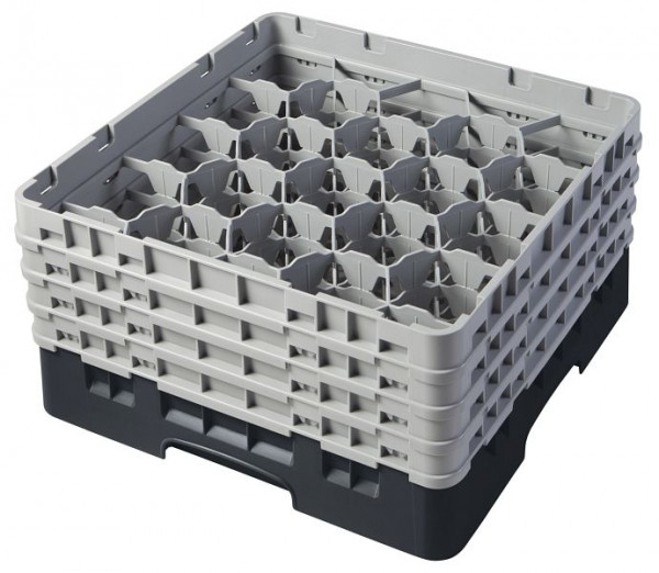 Panier de lavage Cambro 20 compartiments Camrack® 21,5 cm noir, paquet de 2, 20S800110