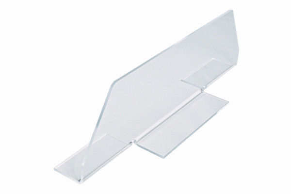 Cloison de comptoir Schneider en PMMA acrylique, largeur 560 mm x hauteur 170 mm, transparente, 172710