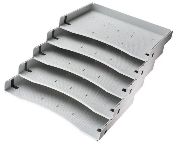 Hammerbacher ensemble d'étagères inclinées ASCA (5 compartiments), 32,7x21,2,x3,3 (LxPxH), VACSA