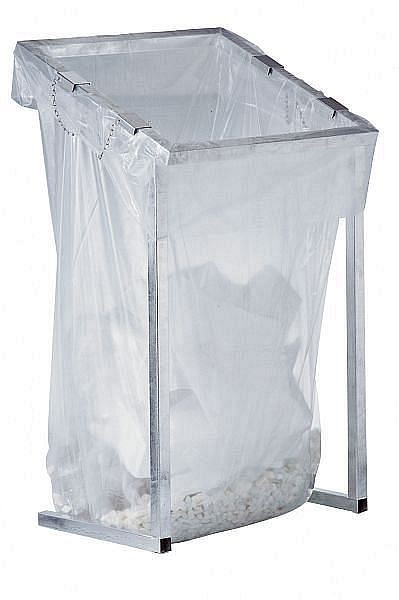 Collecteur de recyclage Renner grand volume "MEGA", pour sacs à soufflets 1000 L, fixe, largeur 730 mm x profondeur 695 mm, galvanisé à chaud, 8025-10FV