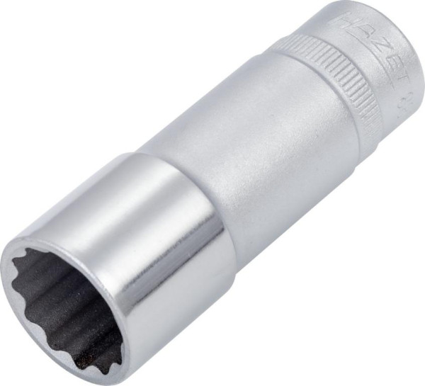 Douille Hazet, Bi-Hex, carré creux 10 mm (3/8"), 16 mm, type long avec moletage, 880TZ-16