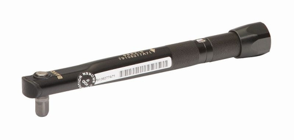 Mini clé dynamométrique à clic préréglée Bahco 1-5 Nm avec réceptacle d'embout 6852P-5