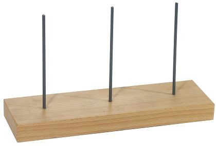 Brochette de reçus Contacto sur socle en bois 3 brochettes, 1041/003