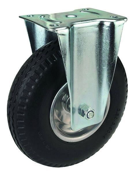 Peetz PANNENSICHER - Ensemble de 4 pneus UNBREAKABLE PU dont 2 roulettes pivotantes avec freins, 275