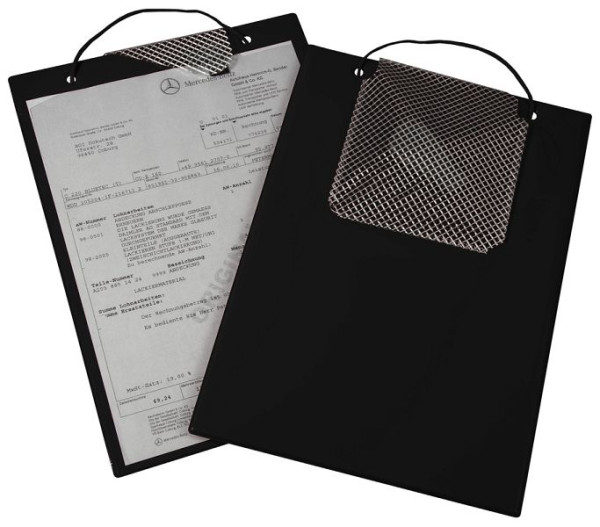 Sacoche de travail Eichner "Plus" avec compartiment à clés, noir, taille : DIN A4, UE : 10 pièces, 9015-00327