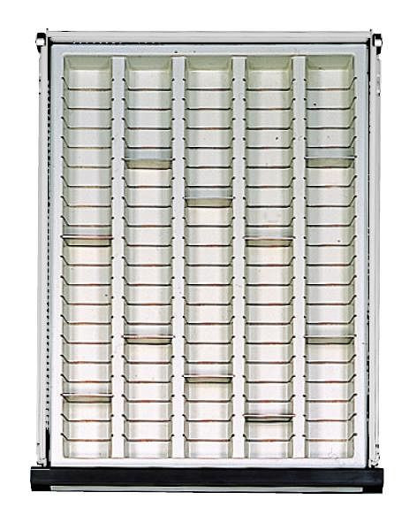 ANKE insert à 5 cavités en plastique; pour tiroir 410 x 540 mm (LxP); à partir de la hauteur avant 90 mm; avec 10 compartiments, 903.075