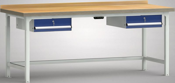 Etabli professionnel hydraulique KLW - 2000 x 800 x 750 - 930 mm L x P x H, WPJL01-20M45-E2D03