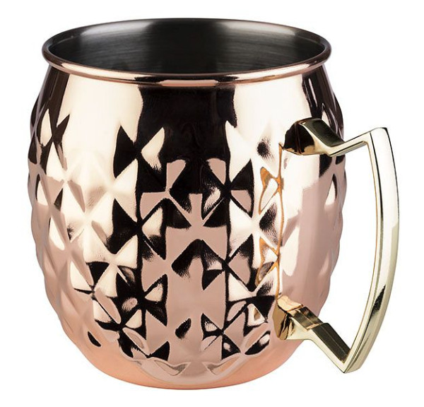 Mug APS -MOSCOW MULE-, Ø 9,5 cm, hauteur : 10 cm, acier inoxydable, aspect cuivre, volume : 0,5 litre, 93332