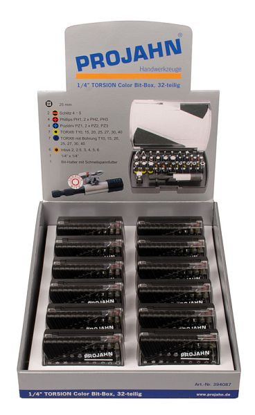 Présentoir Projahn 12xBit Box 32 pièces 394087, 39408712