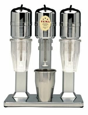 GEPPETTO Frulino milkshaker FL2027/L avec 3 récipients en plastique, 60015