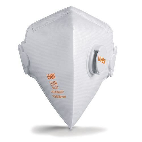Masque respiratoire pliable uvex silv-Air c 3210, niveau de protection FFP 2, avec valve, UE : 15 pièces, 210-232