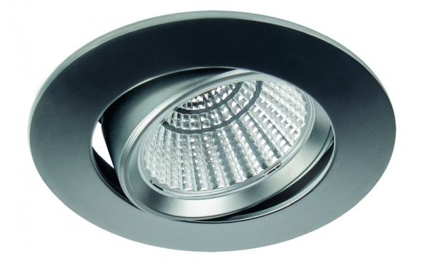 rutec Projekt BAN COB LED - spot encastrable orientable, rond, 350mA, 7W, IP40, 2700K, CRI90 - chrome mat, PEG359UWWOK