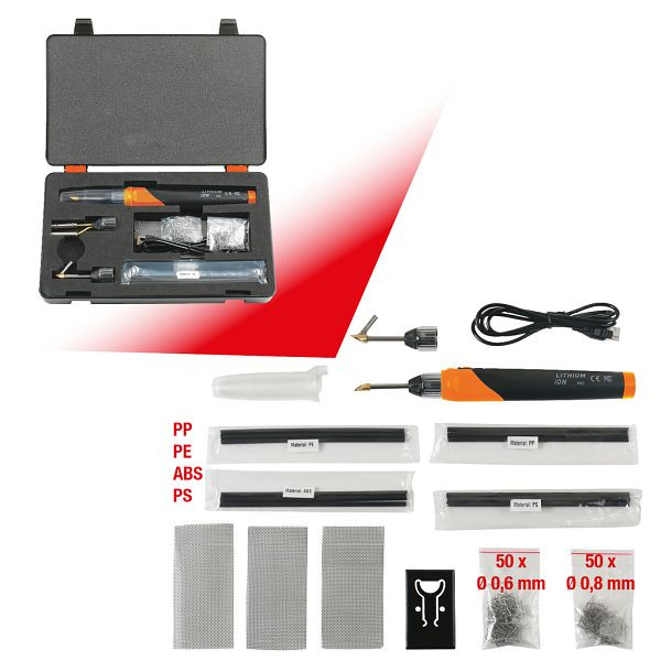 Kit de réparation plastique pour batterie KS Tools, 134 pièces, 150.1010