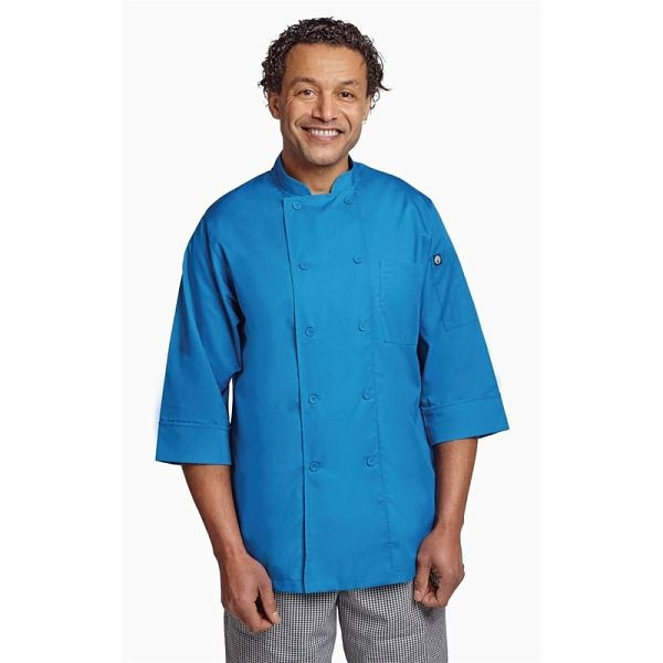 Veste de chef unisexe Chef Works bleu S, B178-S