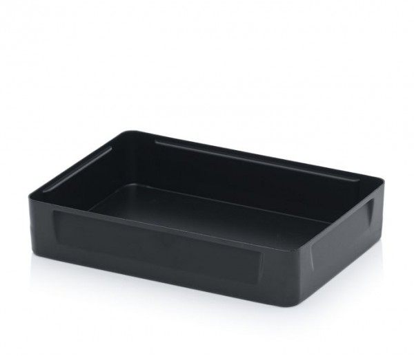 Auer ESD insert boîtes de 4 pour conteneurs ESD Euro 60 x 40 cm, LxPxH: 28,2 x 18,3 x 5 cm, ESD EK 4/50