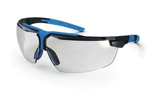 Lunettes de protection uvex i-3 - 9190, anthracite/bleu, verres en polycarbonate transparent, 210-190