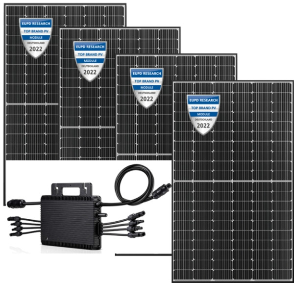 venturama set petite centrale électrique - 4 x module PV et 1 x onduleur 1500W, 2000041