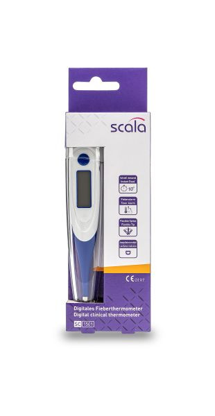 Thermomètre clinique numérique Scala SC 1501, bleu, 01489