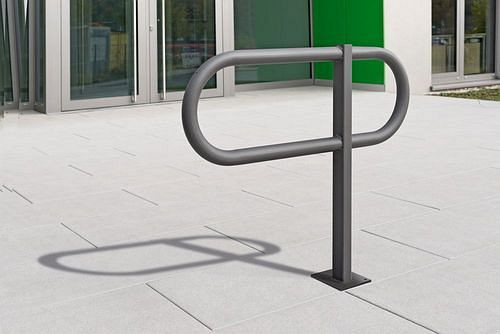 Support d'appui DENIOS galvanisé à chaud et revêtu, à cheviller, hauteur 800 mm, 310956