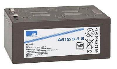 Batterie au plomb AGI EXIDE DRYFIT A512/3.5S, 90847
