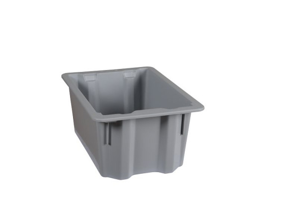 Plastipol-Scheu K 400/1 POLYBOX PP GRIS, 400 mm x 280 mm x 180 mm, 28410016