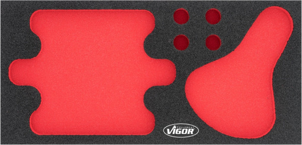Inserts en mousse souple bi-composant VIGOR, dimensions insert / taille tiroir : M (282 x 393 x 35 mm), utilisation : V7267, V7267-L