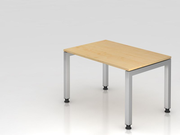Bureau Hammerbacher pied U carré 120x80cm érable, forme rectangulaire, plateau flottant, VJS12/3/S