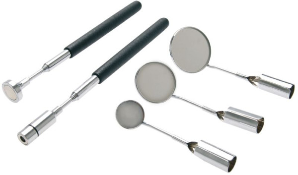 Ensemble de poussoirs et miroirs magnétiques à LED en acier SW, extensible, 30016L