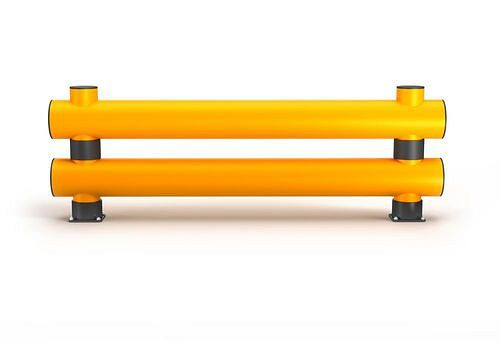 Poutre de protection contre les chocs Ampere en plastique, planche double, L 2000 mm, jaune, 304888