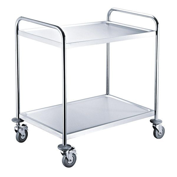 Vaiotec EASYLINE chariot de service acier inoxydable / 2 étagères, charge 40 kg par étagère, 86x54x94 cm, 10067