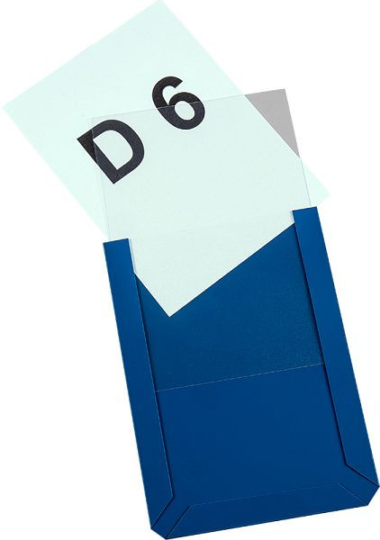 Pochette magnétique Eichner DIN A6, L 114 x H 154 x P 3 mm, haut, UE : 10 pièces, 9218-02952-08
