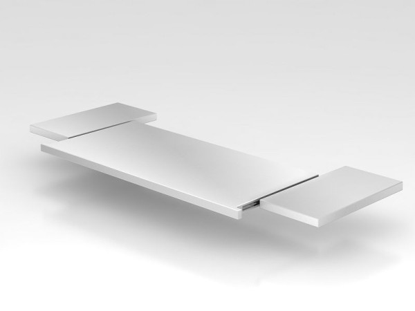 Hammerbacher coulissant de rangement 1727 argent, 120x40x3,8 cm (LxPxH), V1727/S