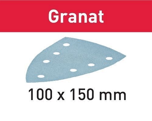 Festool Schleifblatt STF DELTA/7 P180 GR/10 Granat, VE: 50 Stück, 497134