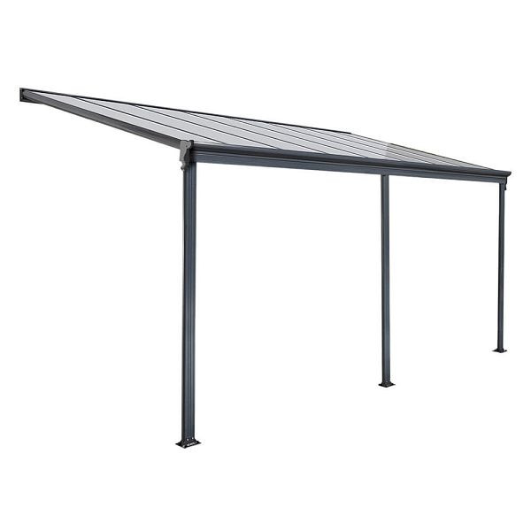 HOME DELUXE couverture de terrasse SOLIS - 495 x 303 x 226/278 cm gris, 7876