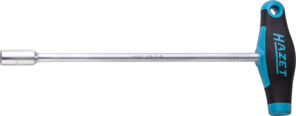 Clé à douille Hazet, avec poignée en T, profil hexagonal extérieur, 10 mm, version courte, 428-10