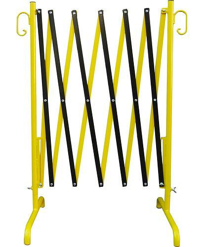 Ciseaux de barrière Schake noir/jaune, extensibles jusqu'à 3,50 mx 1,00 m, stables, 286185