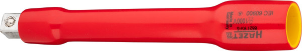 Rallonge Hazet, double isolation, carré creux 10 mm, carré plein 10 mm, avec serrure à bille, dimensions / longueur : 142 mm, 8821KV-5
