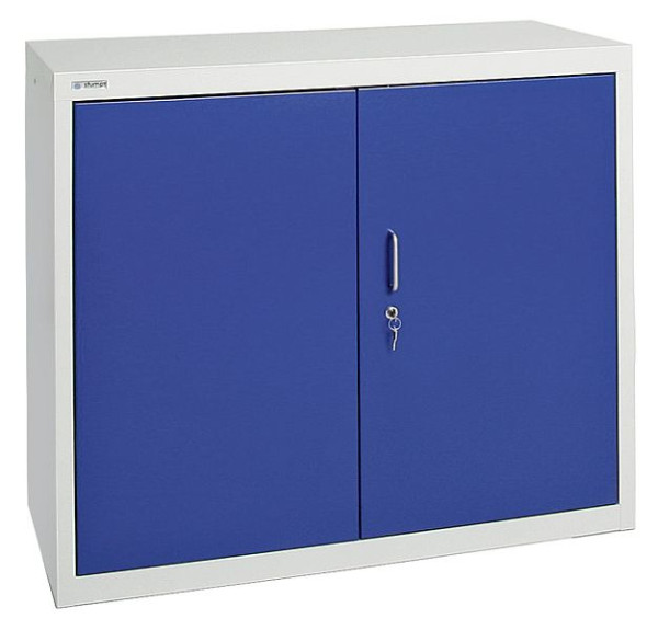 armoire environnementale émoussée B-2, RAL 7035/5010, 2 bacs de récupération partout, 7597474
