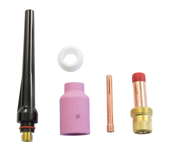 Kit d'accessoires pour lentilles à gaz ELMAG TIG (5 pièces), 2,4 mm pour SR 17-18-26, 59400