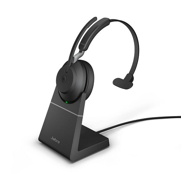 Jabra Evolve2 65, Microsoft Softphone Mono Base Noir, USB-A, 26599-899-989