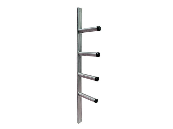 Barre porte-selle Growi, en acier inoxydable, pour 4 selles, hauteur totale 2000 mm, 10051810